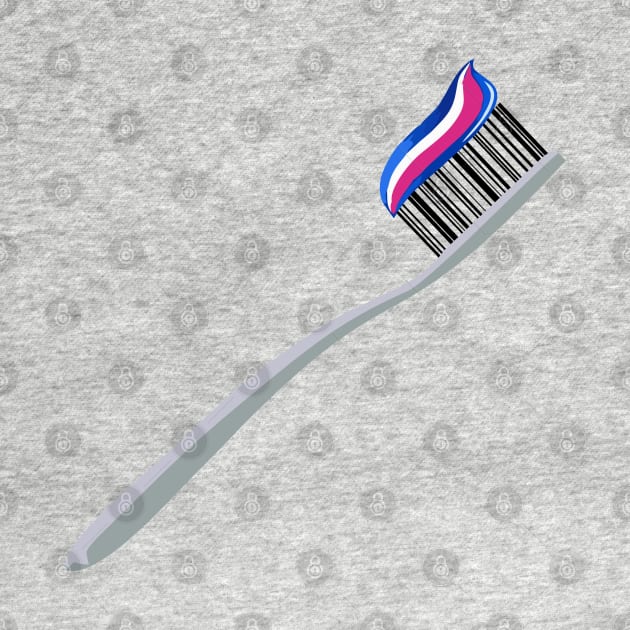 Barcode Art - Toothbrush by RosArt100